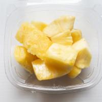 Store-Sliced Pineapple Chunks · Heavenly sweet bites pineapple chunks in a plastic tear strip cup. 16 oz.