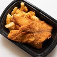Tilapia Filet (10 Oz)  · served with choice of french fries or tater tots