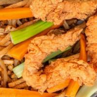 Kids Rippin' Strips Meal. · Three fried organic chicken tenders with hand-cut fries and either a fountain soda, organic ...