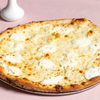Pizza Bianca · White pizza - Ricotta and Mozzarella.
