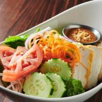 Thai Green Salad With Peanut Dressing · 
