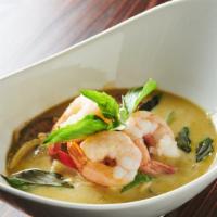 Green Curry · Popular. Hot and slightly sweet curry in the mix with coconut milk, eggplant, bamboo shoot, ...
