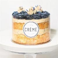 Blueberry Earl Grey · Delicate chiffon cake with layers of earl grey infused
whipped cream and balanced with sweet...