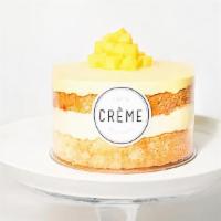 Mango Coconut Sago · Delicate chiffon cake with layers of tropical mango and coconut whipped cream textured with ...