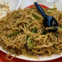 Veg Noodles · Stir fried noodles with lots of veggies.