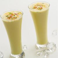 Kesar Pista Badam Milk · It is an almonds based drink blended with milk and flavored with saffron and cardamom.