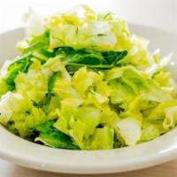 Romaine Salad · Shredded romaine, fresh dill, chopped scallion, sea salt, olive oil and fresh lemon juice de...