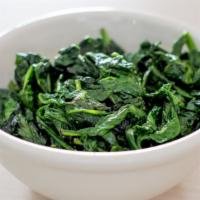 Sautéed Spinach · Sautéed with garlic and olive oil.