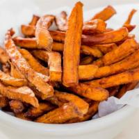 Purbird Sweet Potato Fries · Hand cut and tossed with sea salt.