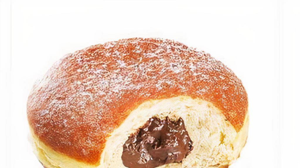 Beignet Au Nutella (Nutella Doughnut) · Deep-fried dough doughnut made from pâte à choux with a light dust of powdered sugar with nutella chocolate filling.