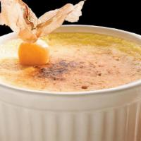 Crème Brûlée · Consist a rich custard base topped with a layer of hardened caramelized sugar. Best served s...