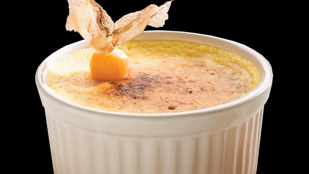 Crème Brûlée · Consist a rich custard base topped with a layer of hardened caramelized sugar. Best served slightly chilled.