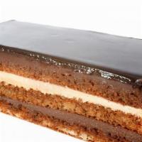 Opera (Opera)
 · Pastry made from the successive layering of Joconde biscuit (a light sponge cake), chocolate...
