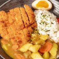 Chicken Katsu Curry · Deep fried chicken cutlet with curry sauce.