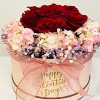 Special Day · Fresh flowers box blend of red rose, colorful baby breath and hydrangea. A perfect gift for ...