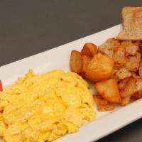 Two Egg Platter · Two Egg Platter includes two eggs style of your choice, bread or bagel, butter or cream chee...