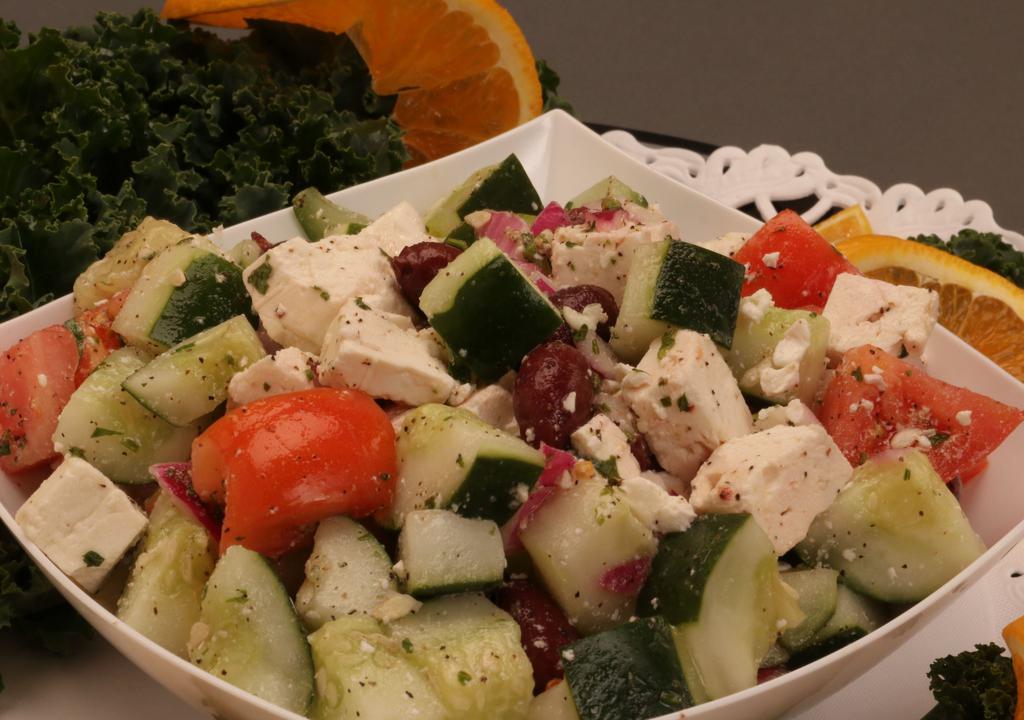 Greek Salad- 1/2Lb · 1/2lb of our Homemade Greek Salad.