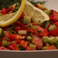 Israeli Salad- 1/2Lb  · 1/2lb of our Homemade Israeli Salad