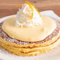 Liliko´I Pancakes (2) · Homemade pancakes topped with our amazing passion fruit cream sauce