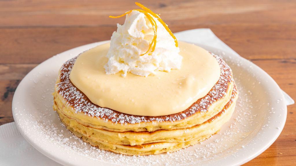 Liliko´I Pancakes (2) · Homemade pancakes topped with our amazing passion fruit cream sauce