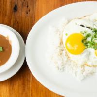Loco Moco · The Local Favorite! Hamburger patty served over rice, topped with two eggs and brown gravy