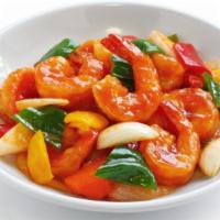  Sweet & Sour Shrimp  · Sizzling shrimp stir-fried with green peppers and onions in sweet & sour sauce.