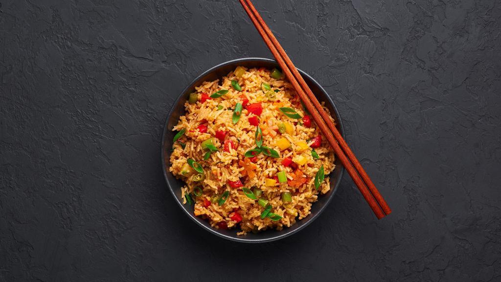 Chef'S Spice Fried Rice · Cooked with basmati rice stir-fried to perfection with customer's choice of protein!