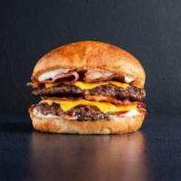 Impossible Jack · Vegan. 4 oz Impossible burger, pepper Jack, crispy shallots, avocado, lettuce, tomato, jalap...