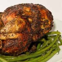 Whole Chicken · Only Chicken: $18.00
Combo w/ 2 sides: $25.00