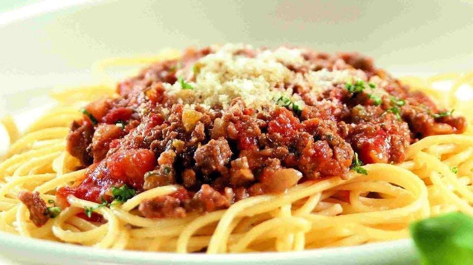 Bolognese Beef · Pomodoro sauce, Parmesan cheese, and ground beef. Served on choice of pasta (spaghetti or penne).