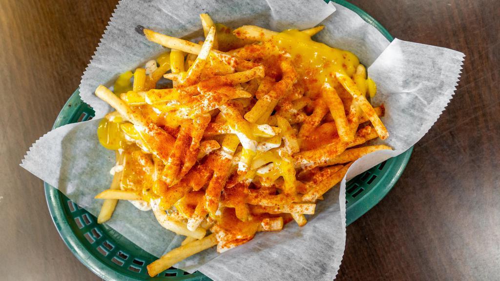 Spicy Honey Ranch French Fries · Spicy.