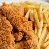 3 Pieces Chicken Tenders With Fries · 