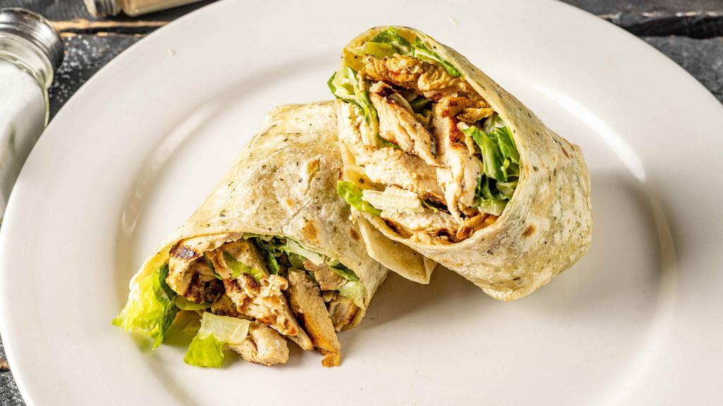 Grilled Chicken Wrap · Lettuce, tomato, onions, and choice of cheese.