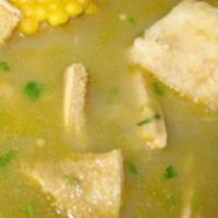 Sancocho · Classic Hispanic soup mixed with hen, oxtails, beef, and vegetables.