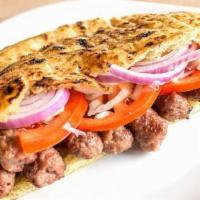 Beef Kabab Sandwich · Grilled Seasoned Lamb Cubes.