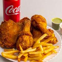 6 Pcs Mixed Chicken With Fries & Soda · 