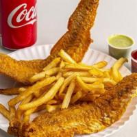 2 Pcs Whiting Fish With Fries & Soda  · 