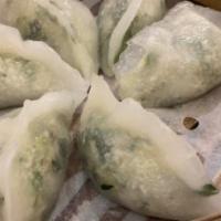 6 Pieces Steamed Spinach Dumpling · 