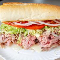 12) Roast Beef · ROAST BEEF WITH CHOICE OF CHEESE & TOPPINGS