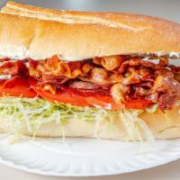 2) Blt Sub · BACON, LETTUCE, TOMATO WITH CHOICE OF TOPPINGS