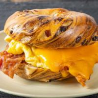 Bacon, Eggs & Cheese  · On roll or bagel