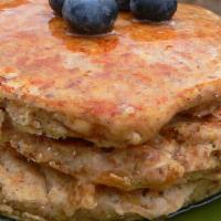 Multi-Grain Pancakes · With Breakfast Meat