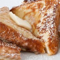 French Toast With 2 Eggs  · With Two Eggs and Syrup