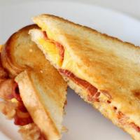 Grilled Cheese With Breakfast Meat  · With breakfast meat.
