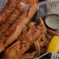 Fish And Chips
 · Atlantic cod, Belgian fries, and tartar.