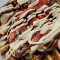Nutella Waffle Sundae
 · graham waffle, roasted marshmallows, vanilla ice cream
