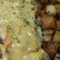 3 Egg Omelet · Served with home fries and white or wheat toast.