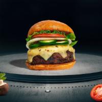 Give Me A Peno Burger  · American beef patty topped with melted cheese, jalapenos, lettuce, tomato, onion, and pickle...