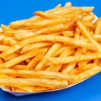 Fries · Deep fried, salted, shoe string cut french fries.