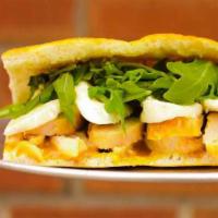Turkey & Brie · slow roasted turkey paired with buttery brie cheese, fresh peppery arugula, and spicy honey ...
